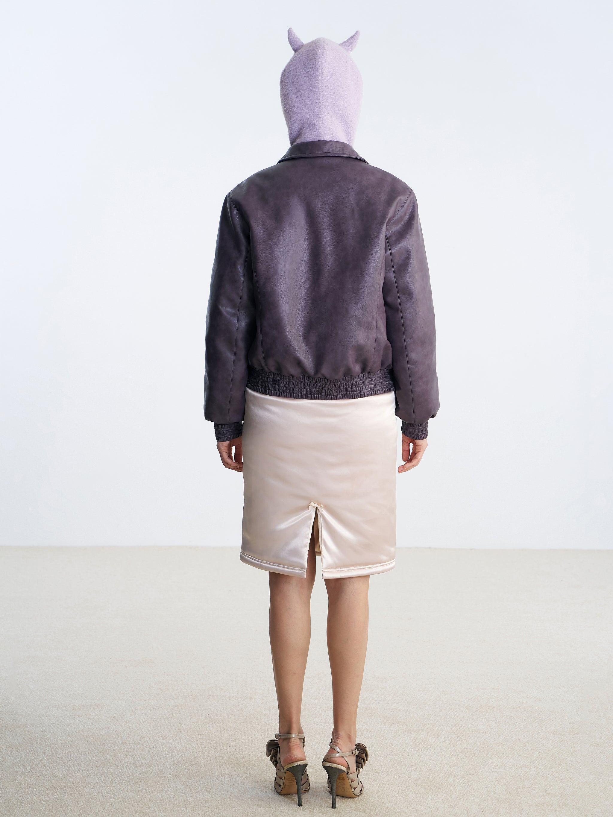 Nφdress X RoomSERVICE888 Purple Leather Jacket