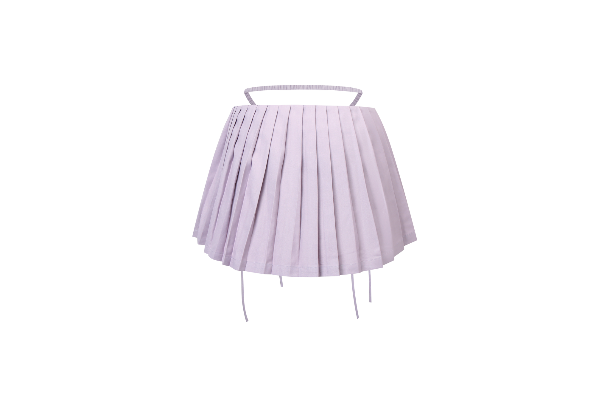 Nodress Purple Low-ウエスト Pleated Satin Mini-Skirt Nodress Purple Low-Waist Pleated Satin Mini-Skirt – Nφdress