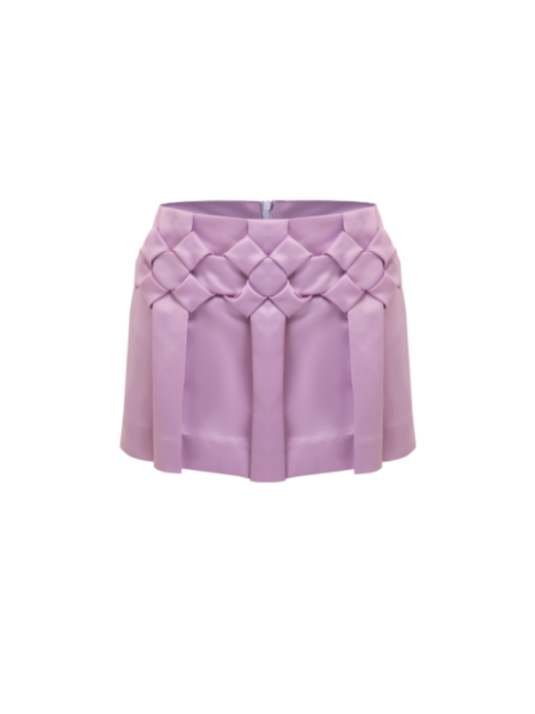 Nφdress X RoomSERVICE888 Pink Flower Pleats Pant-Skirt