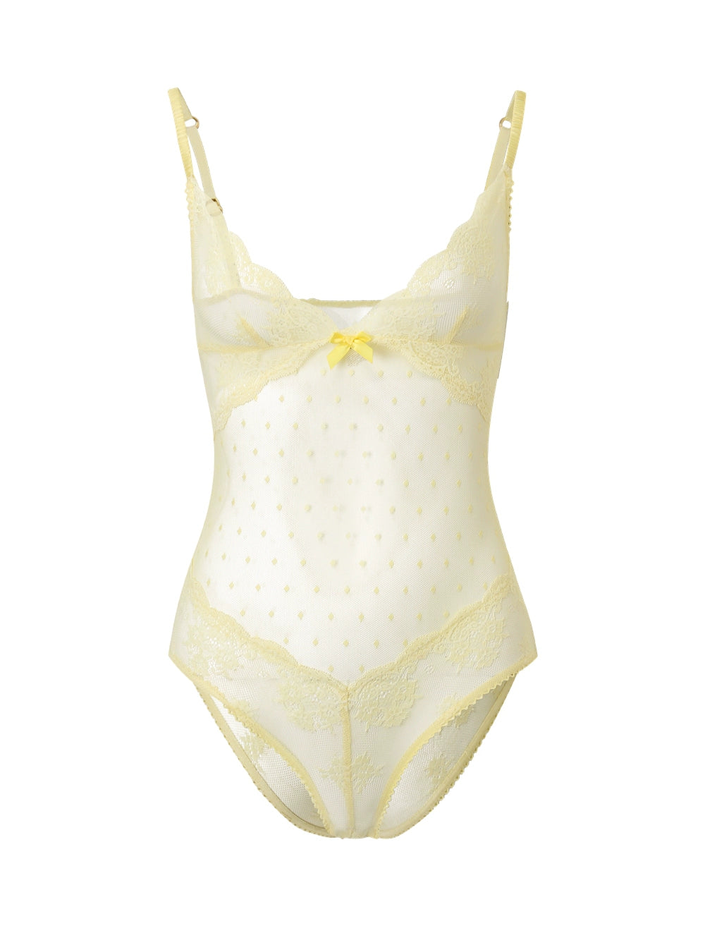 コート Nodress X RoomSERVICE888 Yellow Plush Coat Nφdress X RoomSERVICE888 Yellow Lace Bodysuit