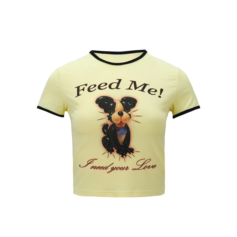 PAMEO POSE - 　[Nodress]新発売　犬　Feed Me! Tシャツ Nodress]新発売 犬 Feed Me! Tシャツ