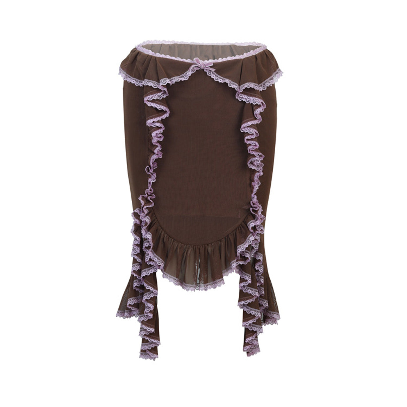 ミニスカート Nodress Lace Trim Brown Netting Skirt O1CN01TEY67N1Q3rbDrzEZJ__10584