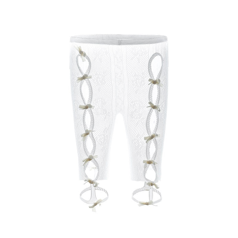 レッグウェア Nodress White Lace Short Leggings Nodress White Lace Short Leggings